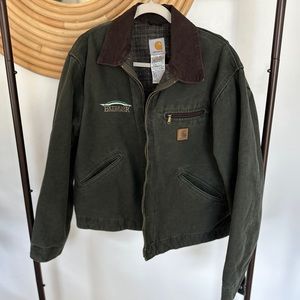 carhartt duck canvas collar jacket
